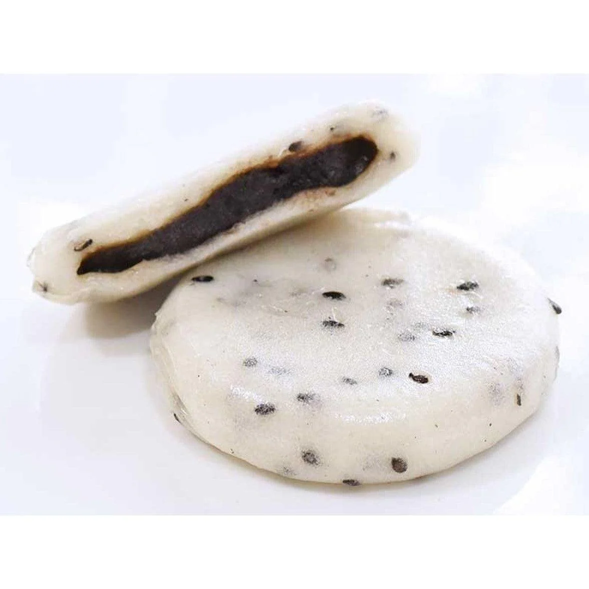Usagimochi Azuki Bean Paste Filled Dried Mochi Snack Black Sesame Flavor 90g - Image 2