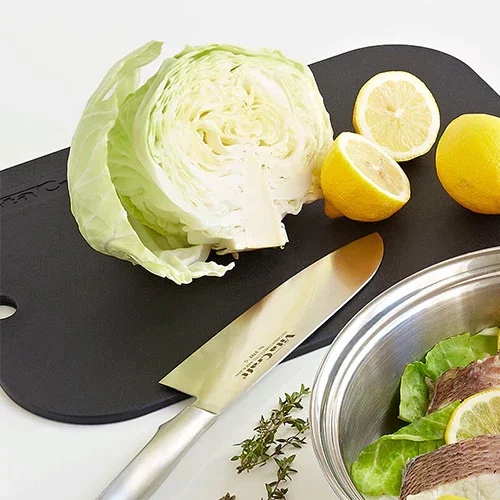 Vita Craft Antibacterial Soft Elastomer Black Cutting Board 37cm - Image 2