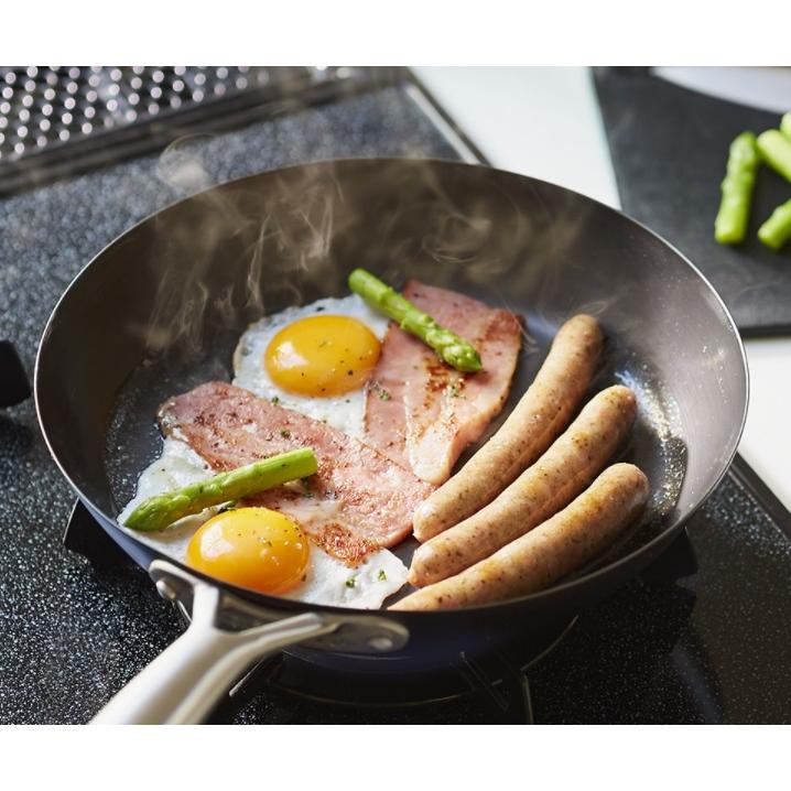 Vita Craft Super Iron Flat-Bottomed Wok With Handle - Image 3