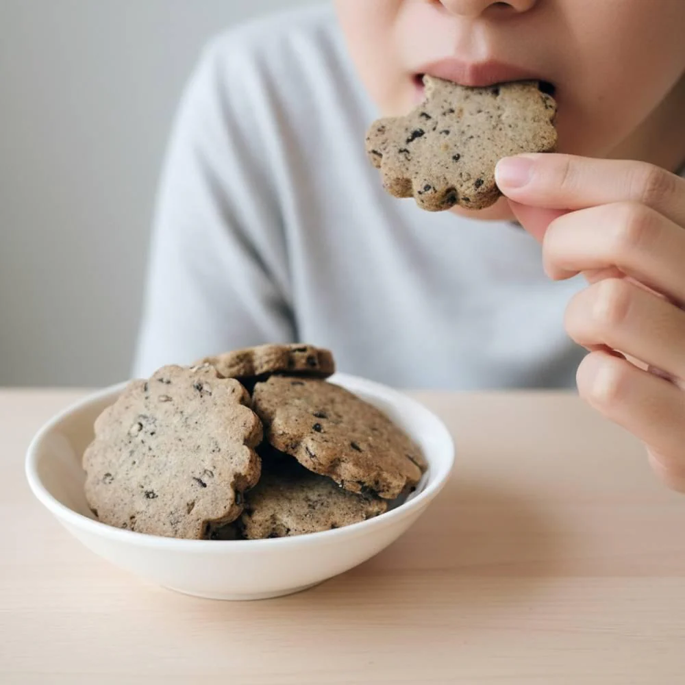 Wadaman Crispy Rich Black Sesame Sablé Cookies 40g - Image 3
