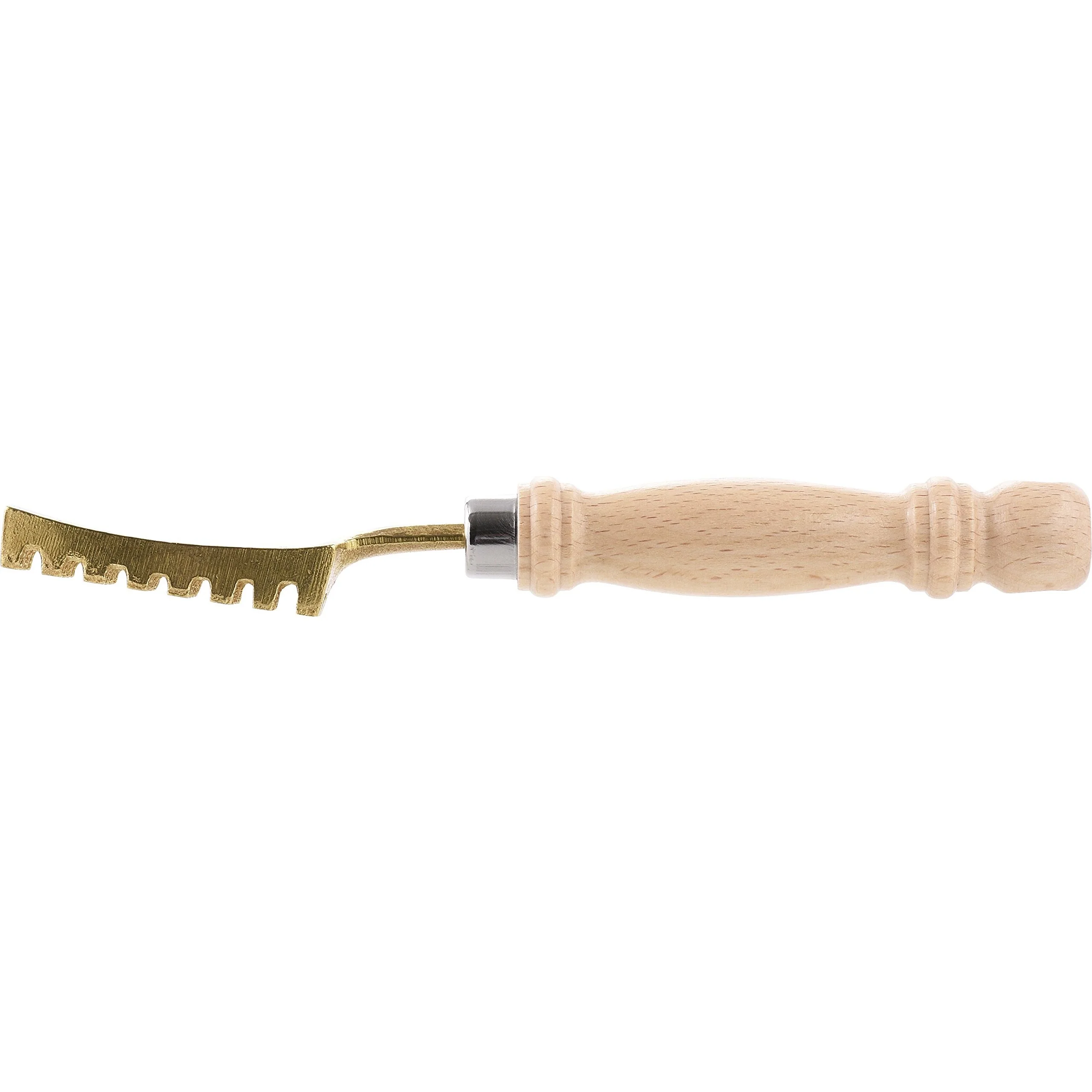 Wahei Freiz Brass Fish Scale Remover Wood-Handle Scaler Large - Image 4