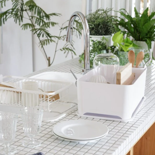 Wahei Freiz Compact Multi Functional Dish Drainer Dish Drying Rack - Image 6