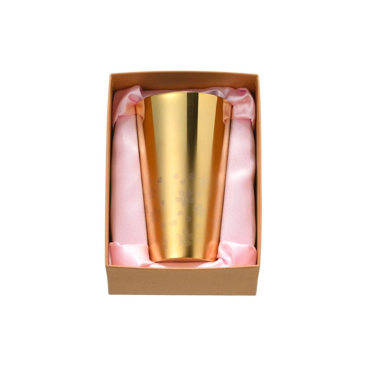 Wahei Freiz Double Wall Tumbler Sakura Pattern Gold - Image 5