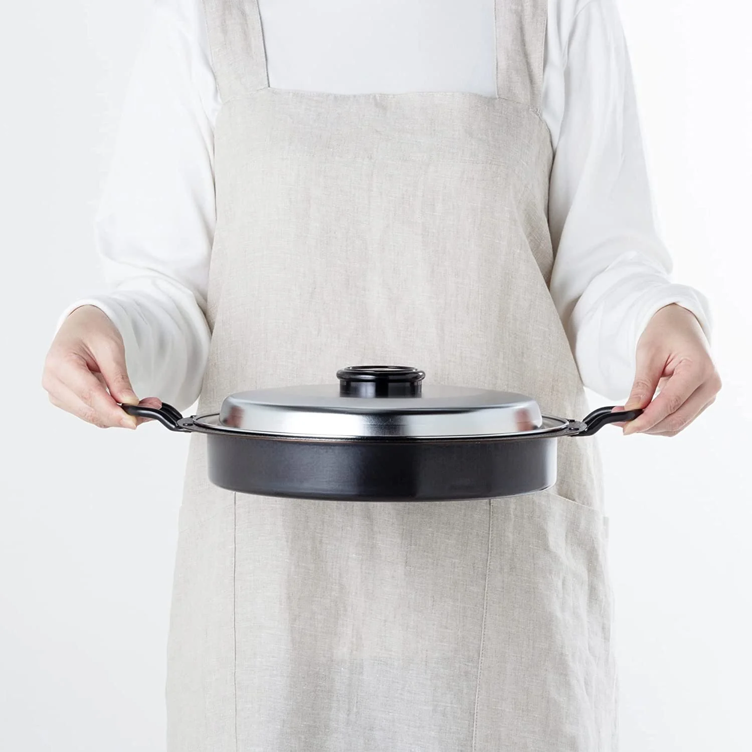 Wahei Freiz Gyoza Iron Pan (Japanese Dumplings Iron Pan with Lid) - Image 6