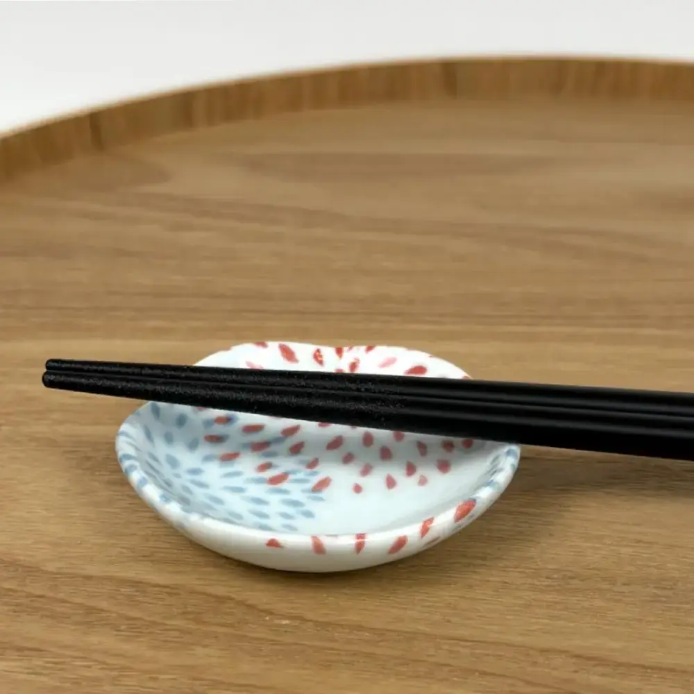 Wakasa Laquered Chopsticks With Mino Ware Small Dish Fireworks 23ct - Image 2