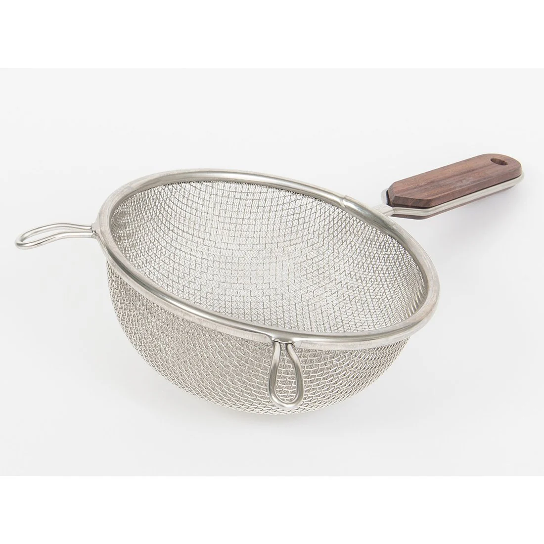 Wooden Handle Double Mesh Two-Layer Fine Strainer - Image 4