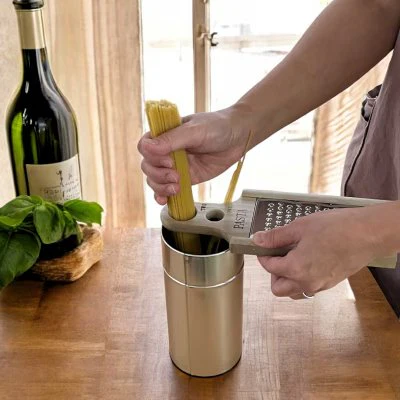 Oyanagi Wooden Handled Coarse Powder Cheese Grater With Pasta Measurer - Image 3