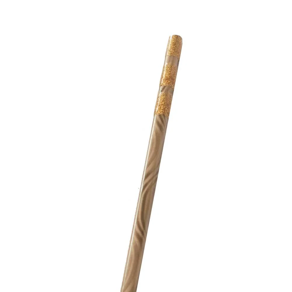 Wooden Muddler Dishwasher Safe Cocktail Stirrer Gold Wave 20cm - Image 2