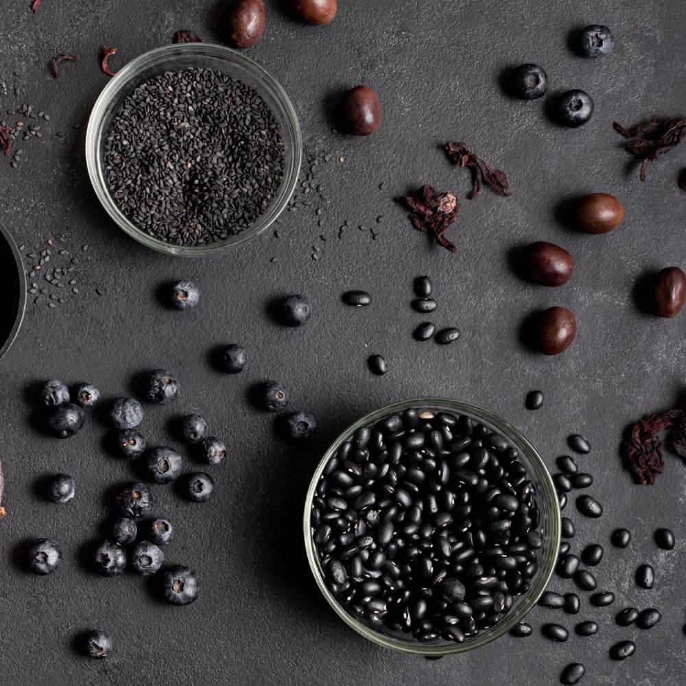 Yamamoto Kanpo Kinako Kuromame Black Sesame Powder 400g - Image 2