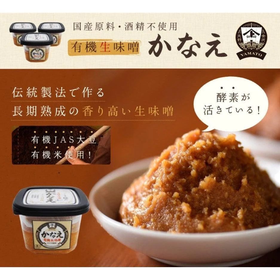 Yamato Kanae Japanese Organic Miso Paste 400g - Image 2