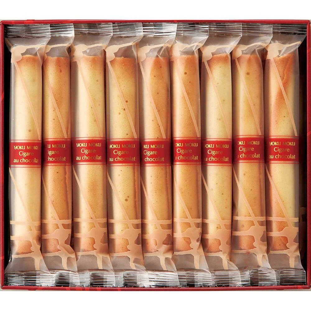 Yoku Moku Cigare au Chocolat Japanese Cigar Chocolate-filled Cookies 18 Pieces - Image 2