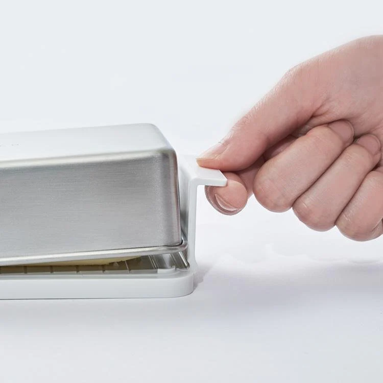 Yoshikawa EAトCO Stylish Stainless Butter Dish AS0043 - Image 5