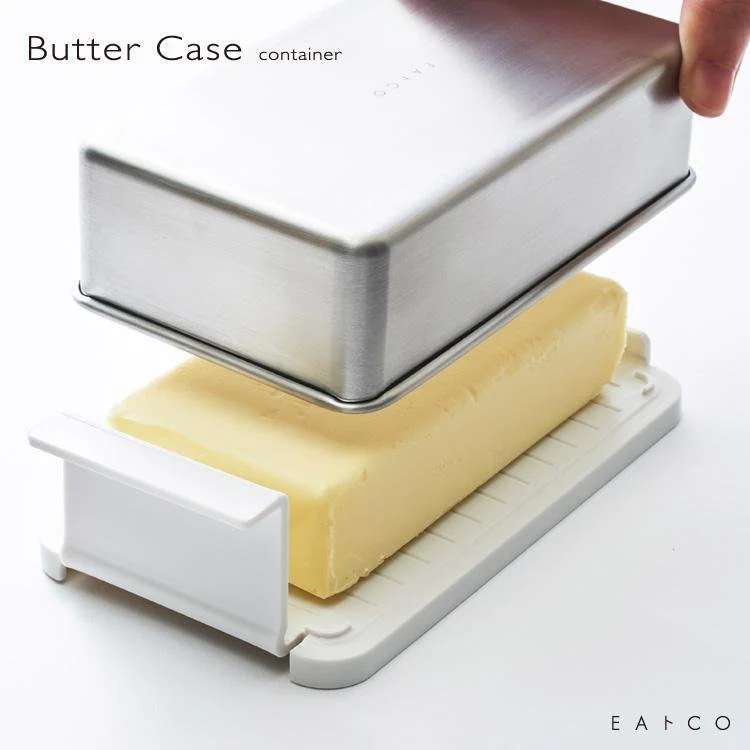 Yoshikawa EAトCO Stylish Stainless Butter Dish AS0043 - Image 6