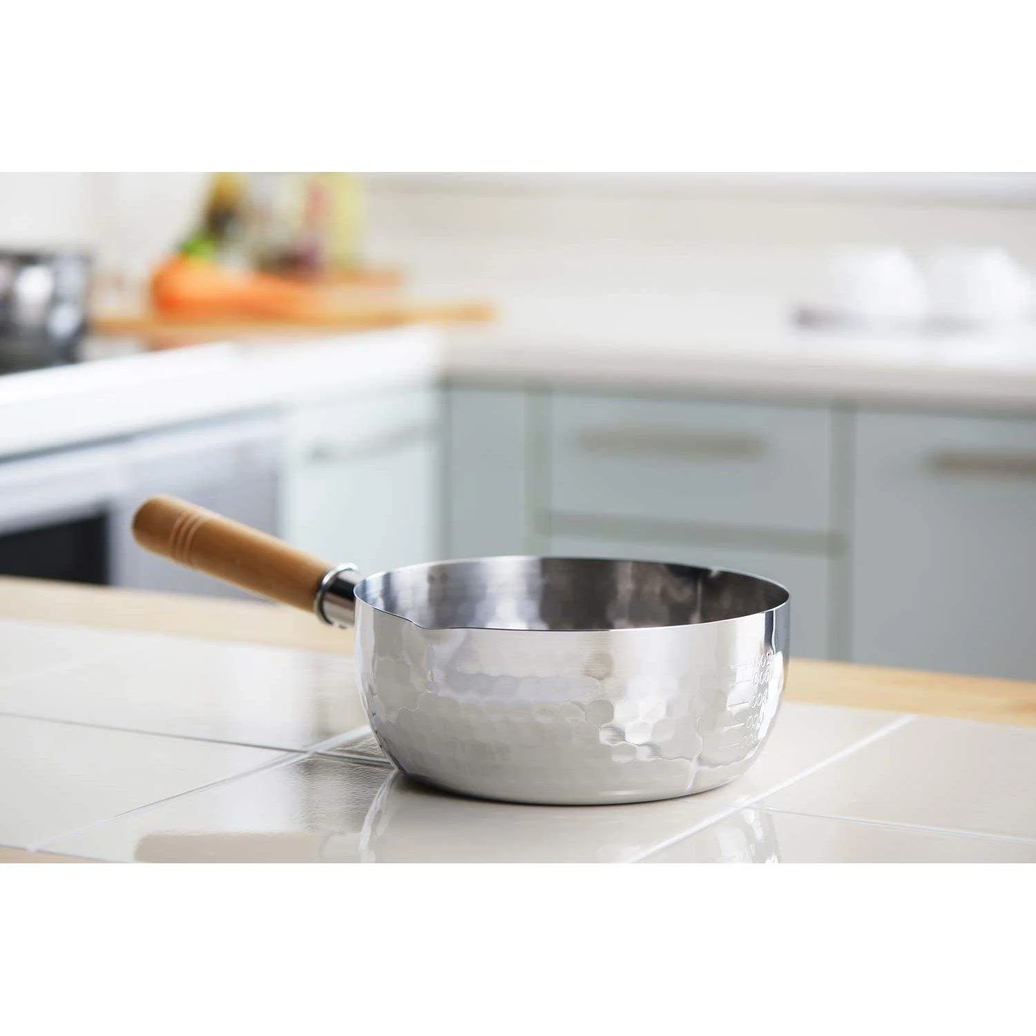 Yoshikawa Yukihira Saucepan Stainless Steel Pot 1.7 Quart 18cm YH6752 - Image 3