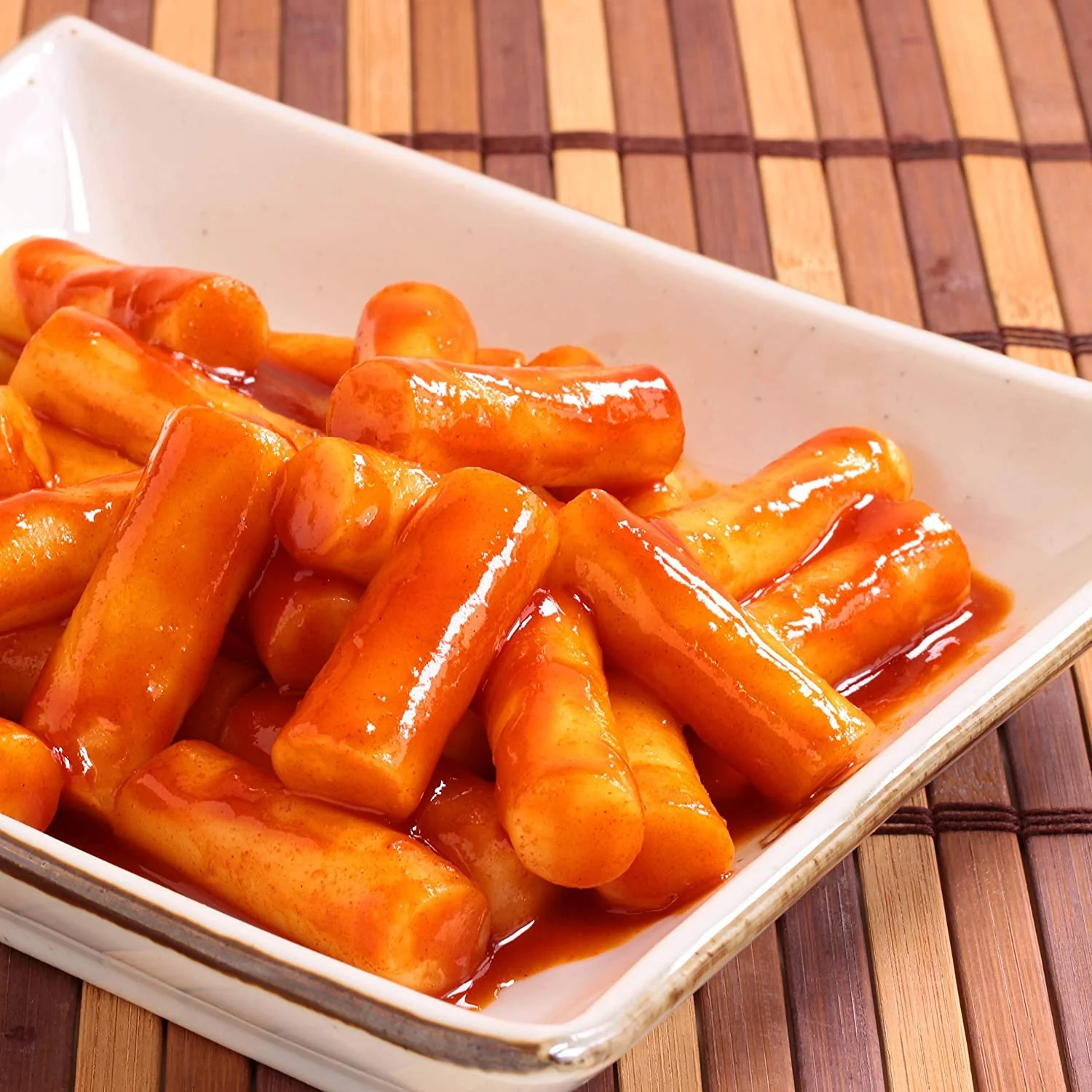 Youki Toppogi Korean Rice Cake Sticks for Tteokbokki 150g - Image 3