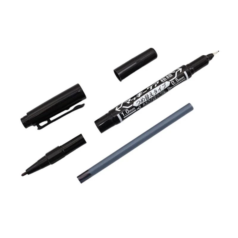 Zebra Mckee Marking Pen Dual Fine Point Black Markers 5 Pieces - Image 4